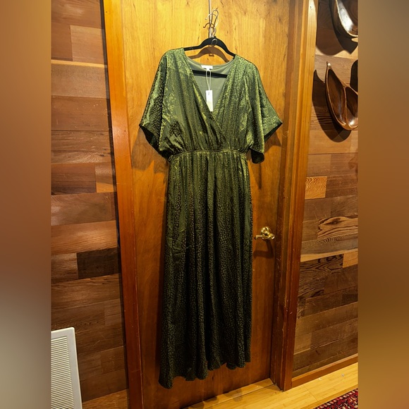 Baltic Born Dresses & Skirts - Olive Green Baltic Born Dress With Subtle Animal Print